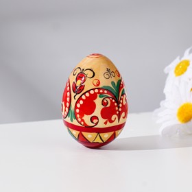 

Яйцо "Пасхальное №65", высота 6,5 см, пучужская роспись