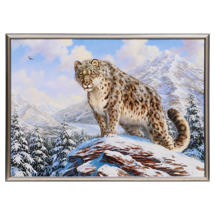 

Картина "Снежный барс" 50х70(53х73) см