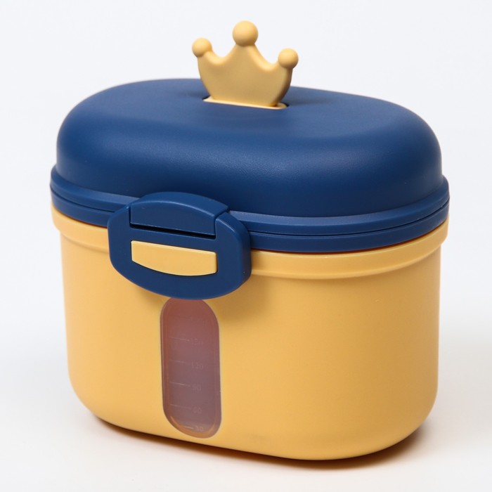Контейнер для хранения детского питания "Корона", 240 гр., цвет желтый