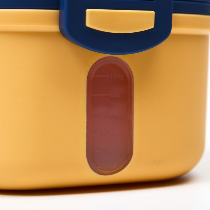 Контейнер для хранения детского питания "Корона", 240 гр., цвет желтый
