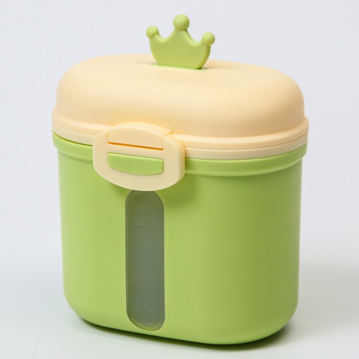 Контейнер для хранения детского питания "Корона", 360 гр., цвет зеленый