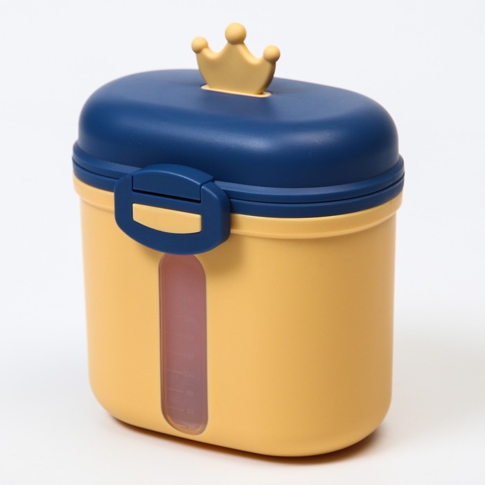 Контейнер для хранения детского питания "Корона", 360 гр., цвет желтый