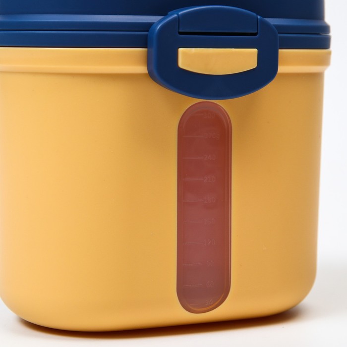 Контейнер для хранения детского питания "Корона", 360 гр., цвет желтый