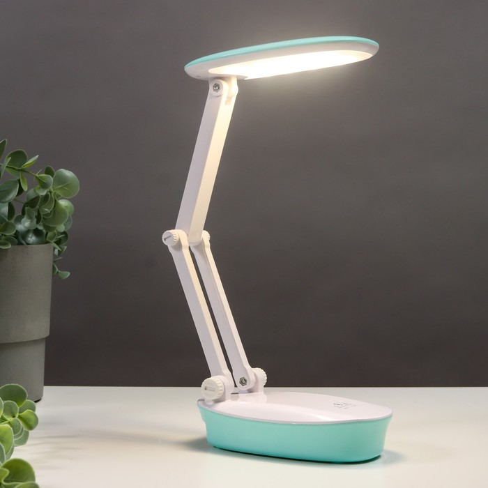 

Настольная лампа 16818/1 LED 5Вт USB бело-зеленый 7,5х6х13 см RISALUX