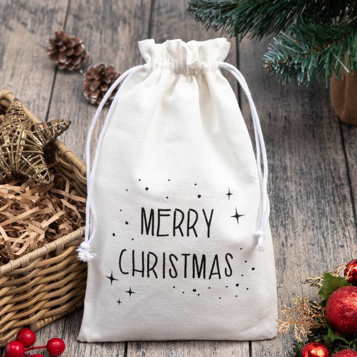 

Набор в мешочке "Merry Christmas" полотенце 40х73см, формочки для запекания 3 шт