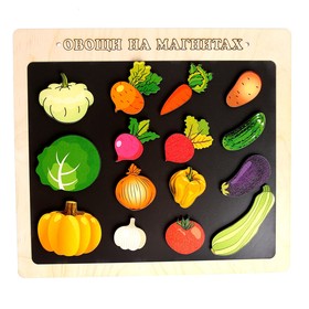 Магнитная игра «Овощи на магнитах» 15 деталей