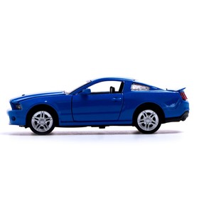 

Машина металлическая Ford Mustang, открываются двери, капот, багажник, инерция, цвет синий
