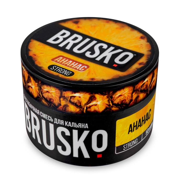 

Бестабачная смесь Brusko "Ананас", 50 г, strong