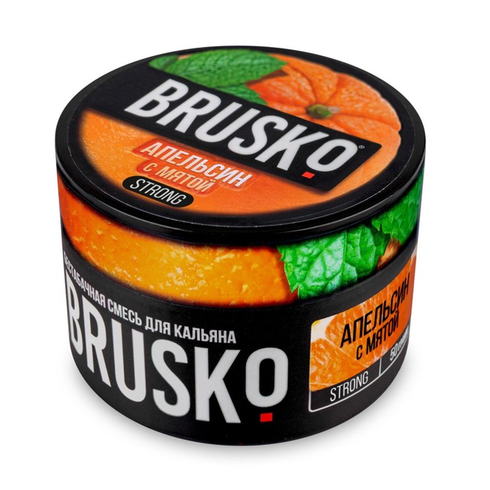 Бестабачная смесь Brusko "Апельсин с мятой", 50 г, strong