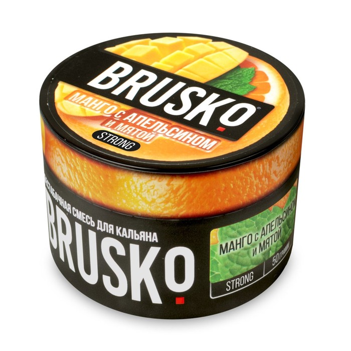 Бестабачная смесь Brusko "Манго с апельсином и мятой", 50 г, strong