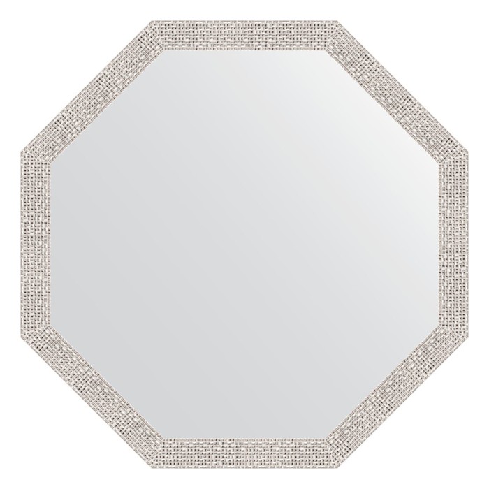 цена Зеркало в багетной раме, мозаика хром 46 мм, 68,2х68,2 см
