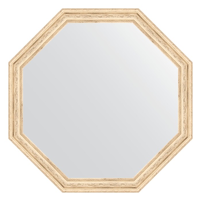 Зеркало в багетной раме, слоновая кость 51 мм, 64x64 см