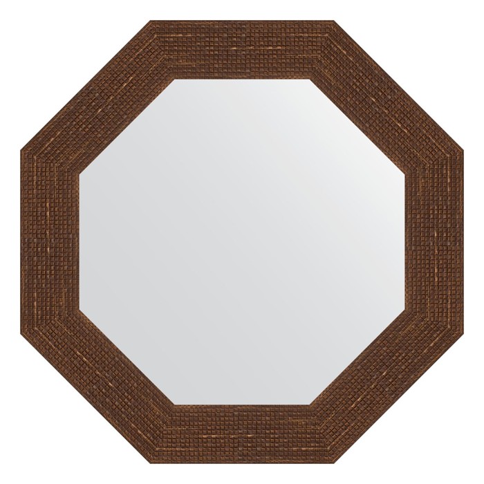 Зеркало в багетной раме, мозаика античная медь 70 мм, 53,0х53,0 см