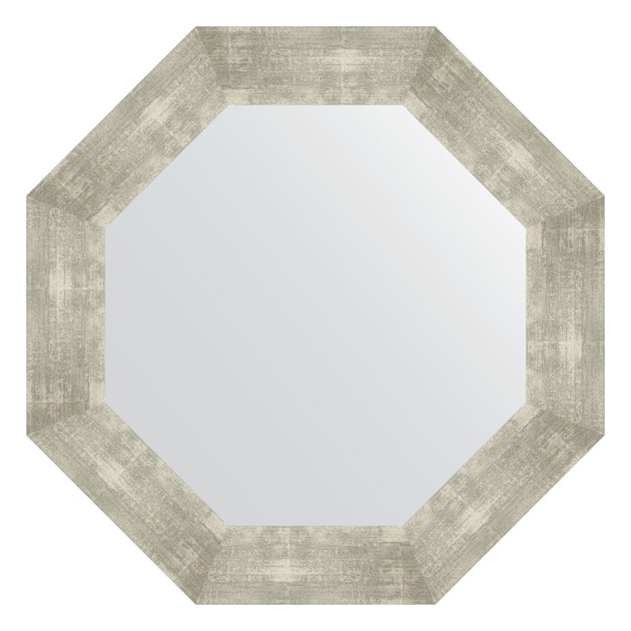 Зеркало в багетной раме, алюминий 90 мм, 66,6х66,6 см