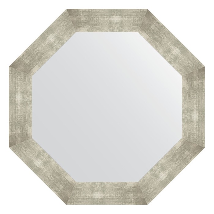 Зеркало в багетной раме, алюминий 90 мм, 76,6х76,6 см