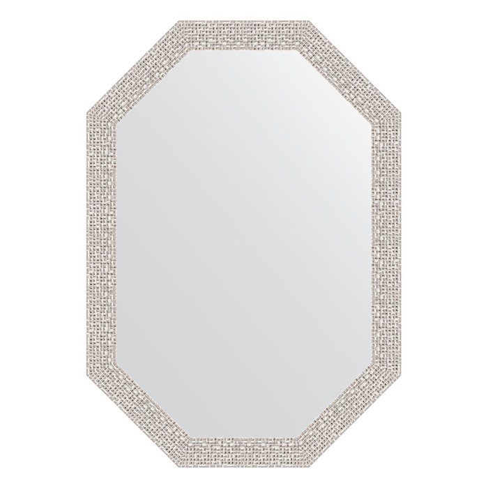 цена Зеркало в багетной раме, мозаика хром 46 мм, 48x68 см