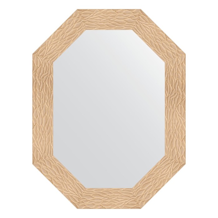 Зеркало в багетной раме, золотые дюны 90 мм, 66x86 см
