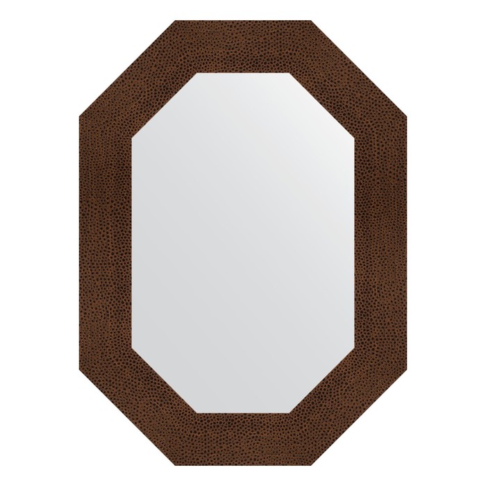 Зеркало в багетной раме, бронзовая лава 90 мм, 56x76 см