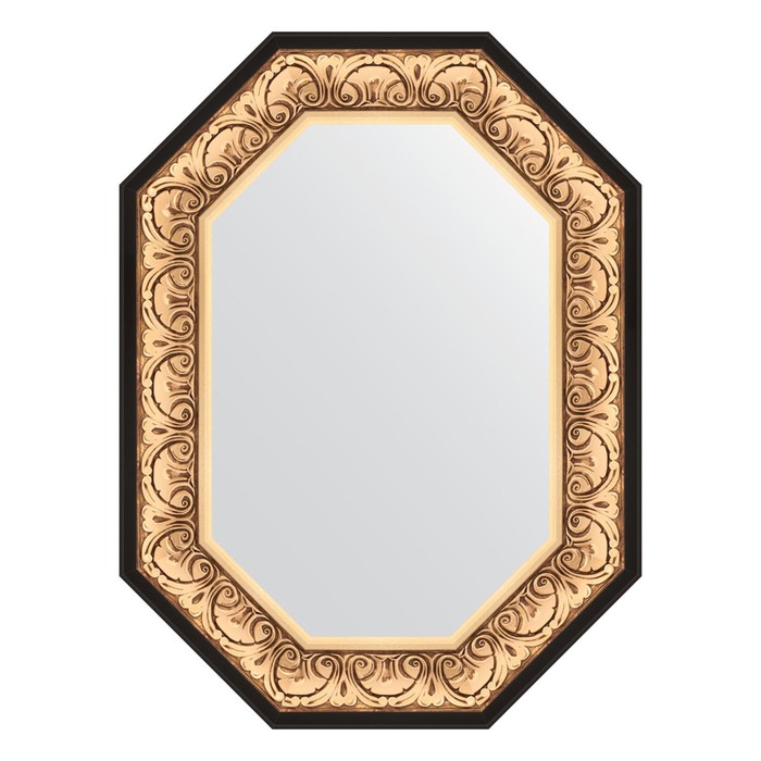 Зеркало в багетной раме, барокко золото 106 мм, 60x80 см