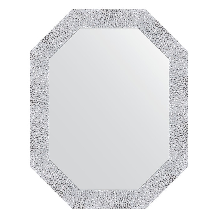 Зеркало в багетной раме, чеканка белая 70 мм, 57x72 см зеркало в багетной раме evoform чеканка белая 70 мм 57x72 см
