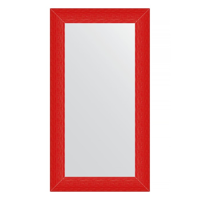 Зеркало в багетной раме, красная волна 89 мм, 60x110 см