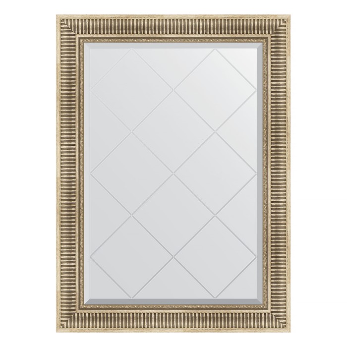 Зеркало с гравировкой в багетной раме, серебряный акведук 93 мм, 77x105 см зеркало с гравировкой в багетной раме серебряный акведук 93 мм 67x157 см