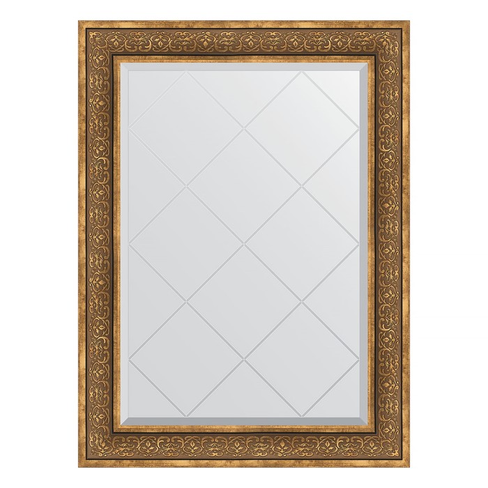 Зеркало с гравировкой в багетной раме, вензель бронзовый 101 мм, 79x106 см зеркало с гравировкой в багетной раме вензель бронзовый 101 мм 79x106 см