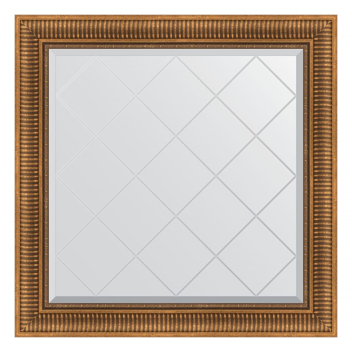 Зеркало с гравировкой в багетной раме, бронзовый акведук 93 мм, 87x87 см зеркало с гравировкой в багетной раме бронзовый акведук 93 мм 132x187 см