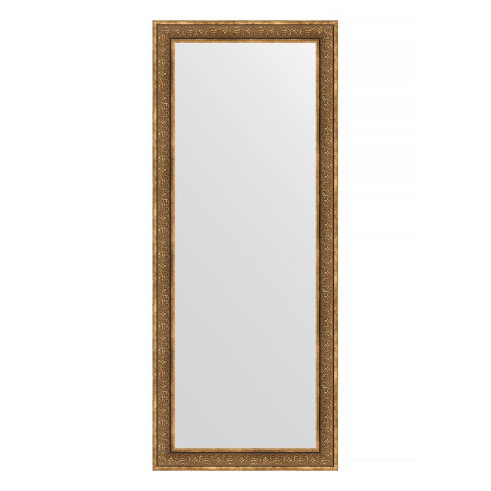 Зеркало напольное в багетной раме, вензель бронзовый 101 мм, 84x204 см