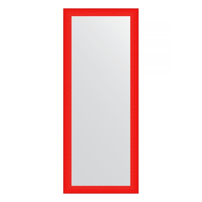 цена Зеркало напольное в багетной раме, красная волна 89 мм, 82x201 см