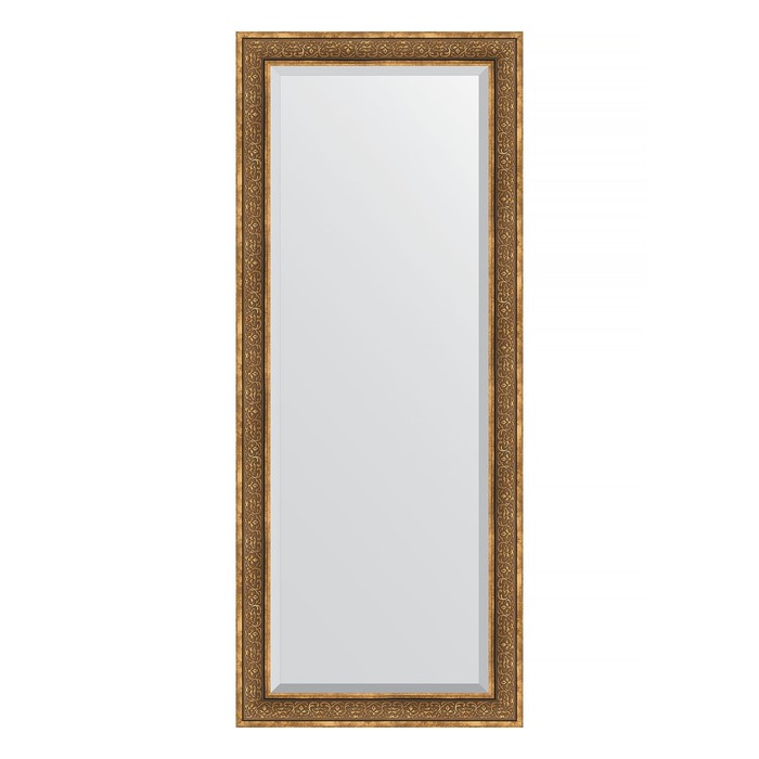 Зеркало напольное с фацетом в багетной раме, вензель бронзовый 101 мм, 84x204 см 34811