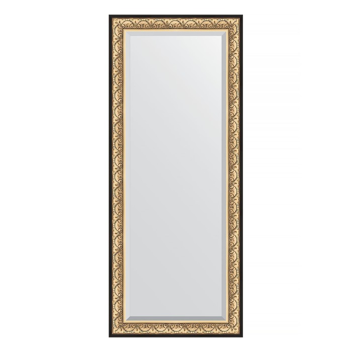 Зеркало напольное с фацетом в багетной раме, барокко золото 106 мм, 85x205 см зеркало напольное с гравировкой в багетной раме барокко золото 106 мм 85x205 см