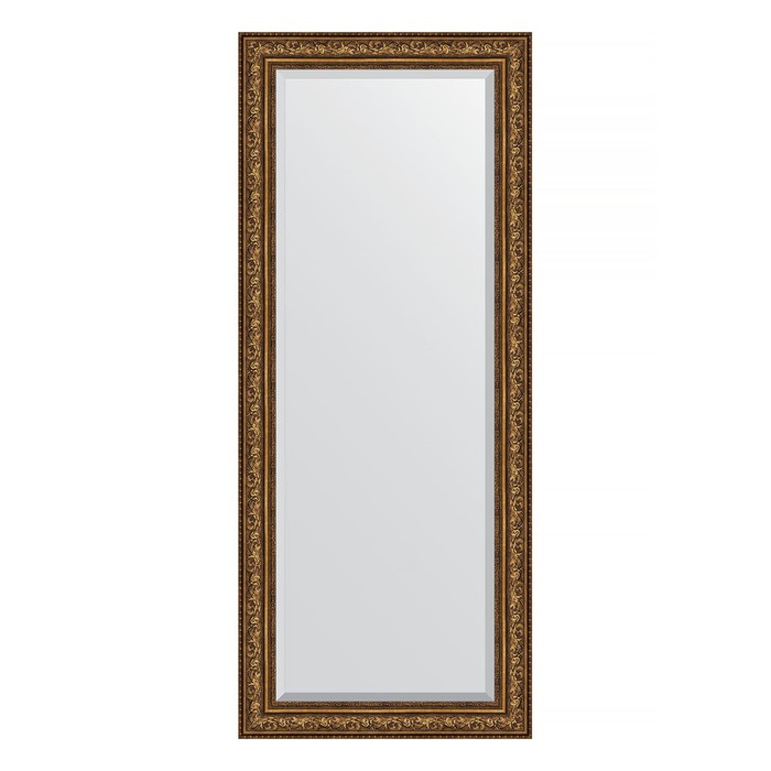 Зеркало напольное с фацетом в багетной раме, виньетка состаренная бронза 109 мм, 85x205 см