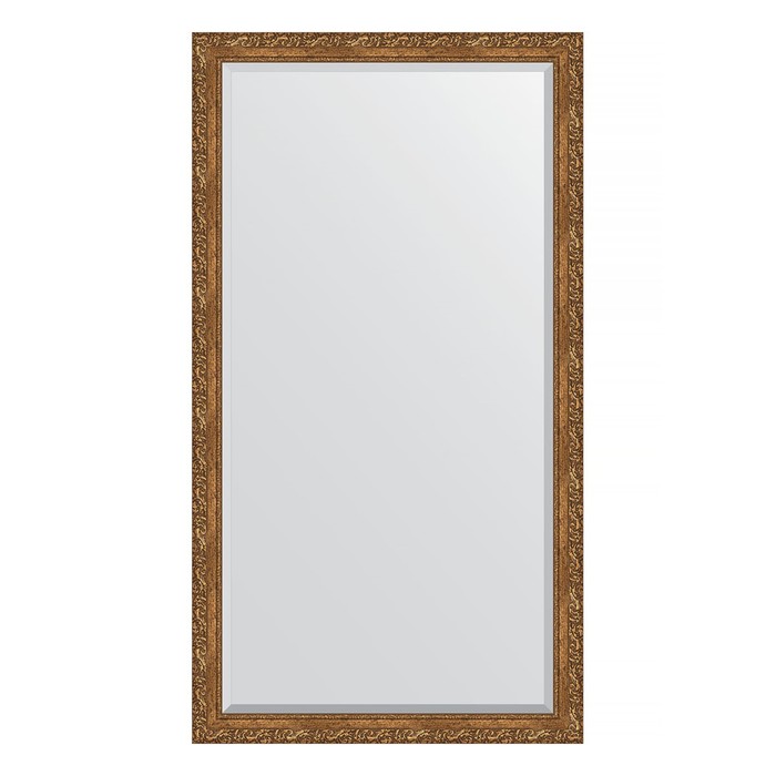 Зеркало напольное с фацетом в багетной раме, виньетка бронзовая 85 мм, 110x200 см 34777