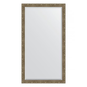Зеркало напольное с фацетом в багетной раме, виньетка античная латунь 85 мм, 110x200 см