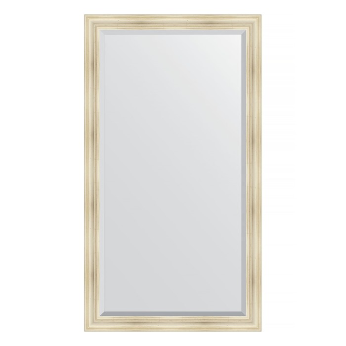 Зеркало напольное с фацетом в багетной раме, травленое серебро 99 мм, 114x204 см