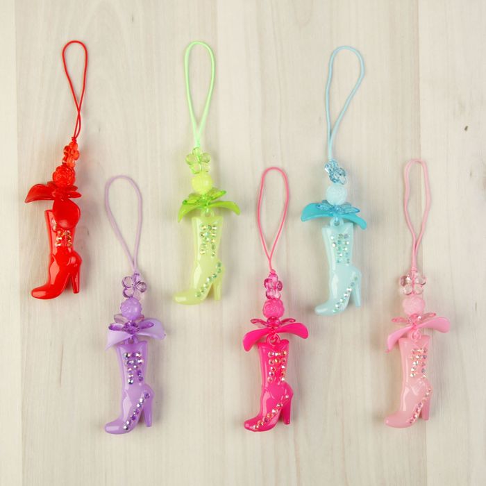Подвеска для телефона "Сапожок цветной", цвета МИКС