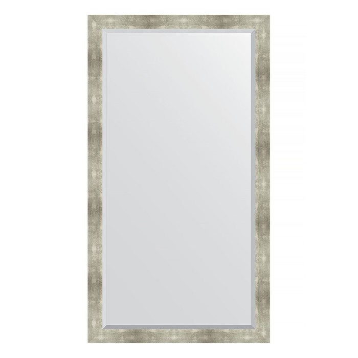 Зеркало напольное с фацетом в багетной раме, алюминий 90 мм, 111x201 см