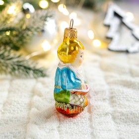 

Ёлочная игрушка "Мальчик с конфетами", 9 см, стекло