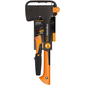 

Набор "Fiskars" Универсальный топор Х10 + Универсальный нож с точилкой