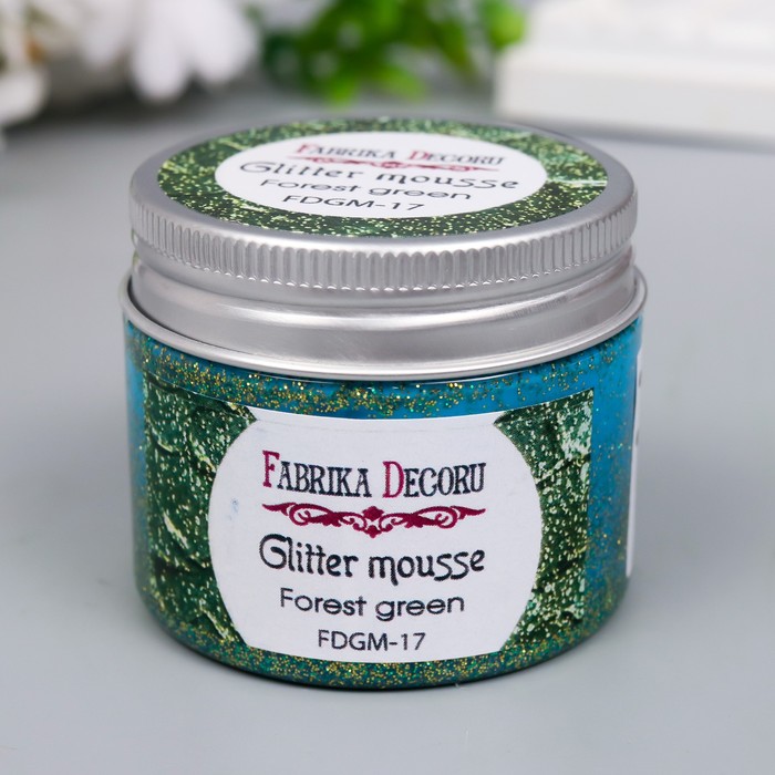 

Глиттерный мусс "Fabrika Decoru" 50 мл, лесная зелень