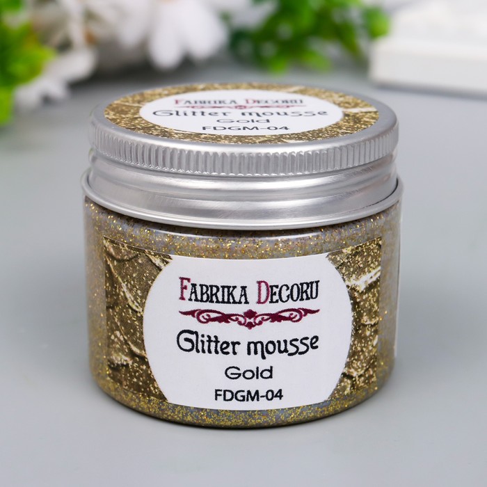 

Глиттерный мусс "Fabrika Decoru" 50 мл, золото
