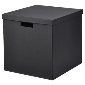 Коробка с крышкой ТЬЕНА, цвет черный, 32x35x32 см