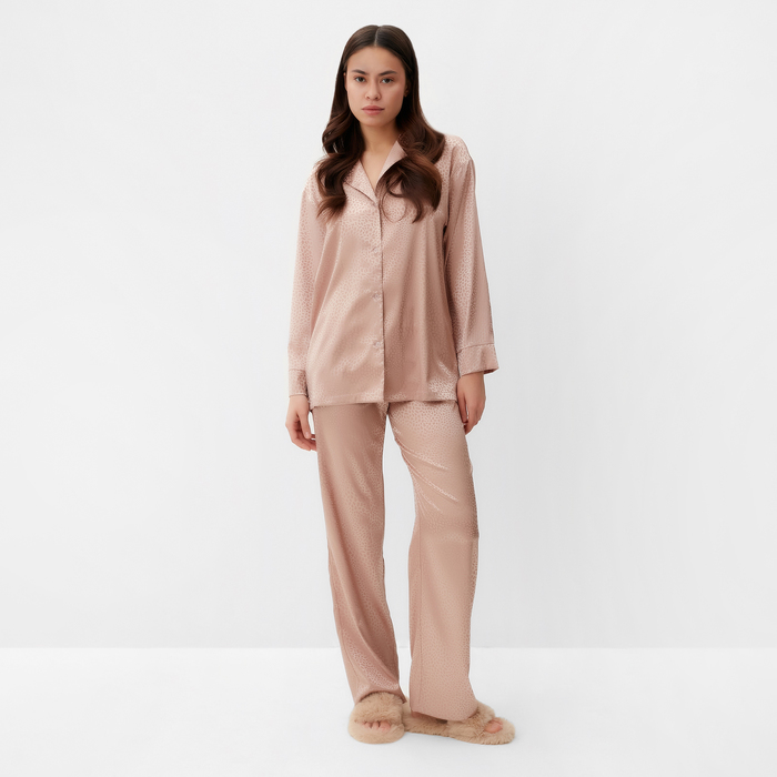 

Пижама женская (рубашка, брюки) KAFTAN "Леопард", золотой, р.48-50