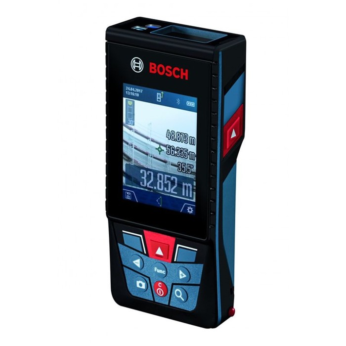 Дальномер лазерный Bosch GLM 120 C, 120 м, 2 класс, 650 Hм, встроенный прицел, Bluetooth