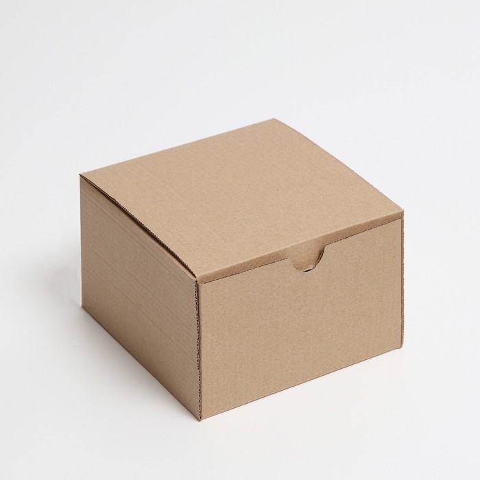 цена Коробка самосборная, бурая, 15 х 15 х 10 см