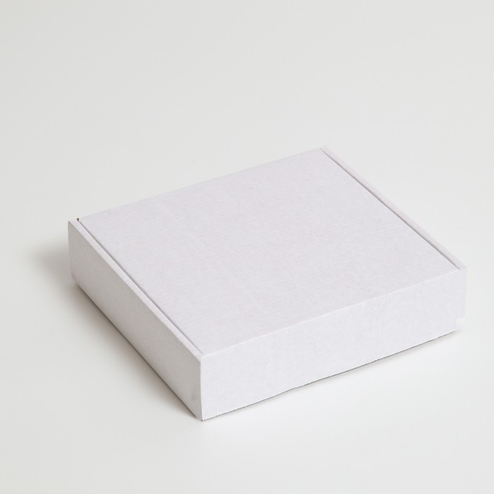 цена Коробка самосборная, белая, 20 х 18 х 5 см