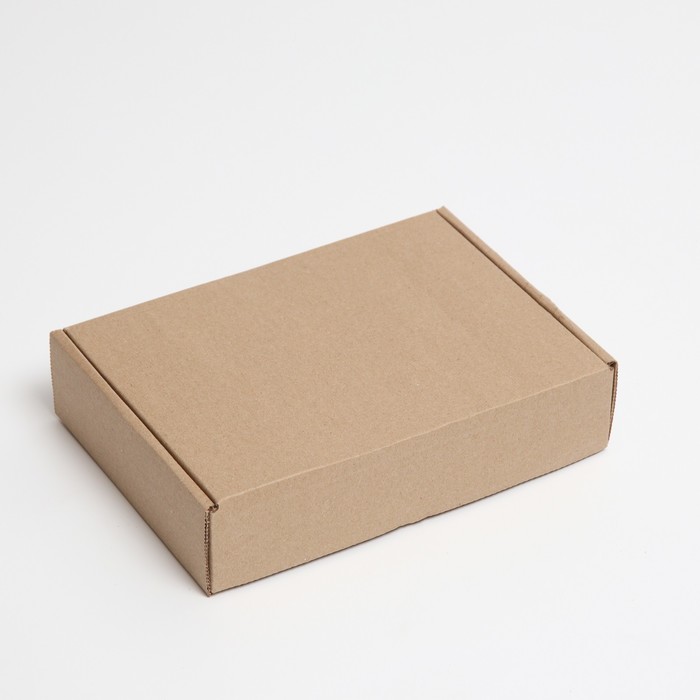 Коробка самосборная, бурая, 21 х 15 х 5 см коробка самосборная черная 21 х 15 х 5 см