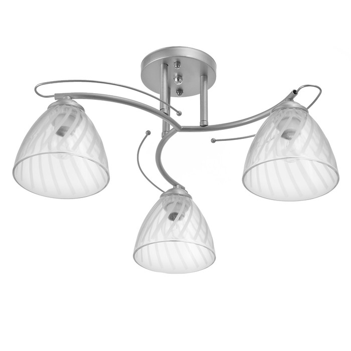 

Люстра 1084/3SL 40Вт Е27 серебро 52х52х23 см