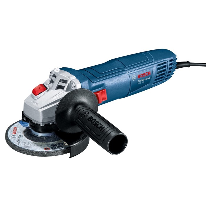 Угловая шлифмашина Bosch GWS 700, 220 В, 700 Вт, 12000 об/мин, d=125х22.2 мм, М14